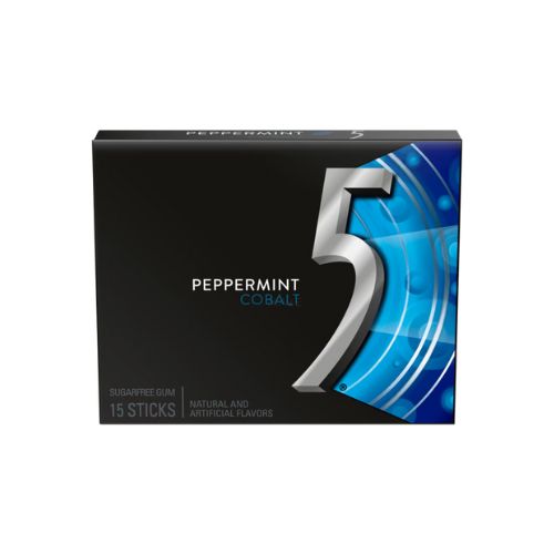 5 GUM COBALT PEPPERMINT 15 STICKS