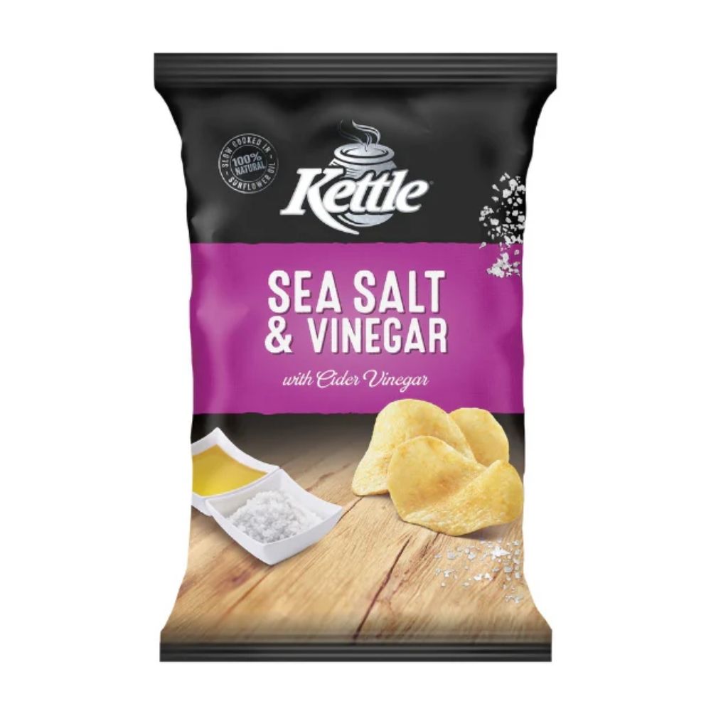 KETTLE SEA SALT & VINEGAR 90G