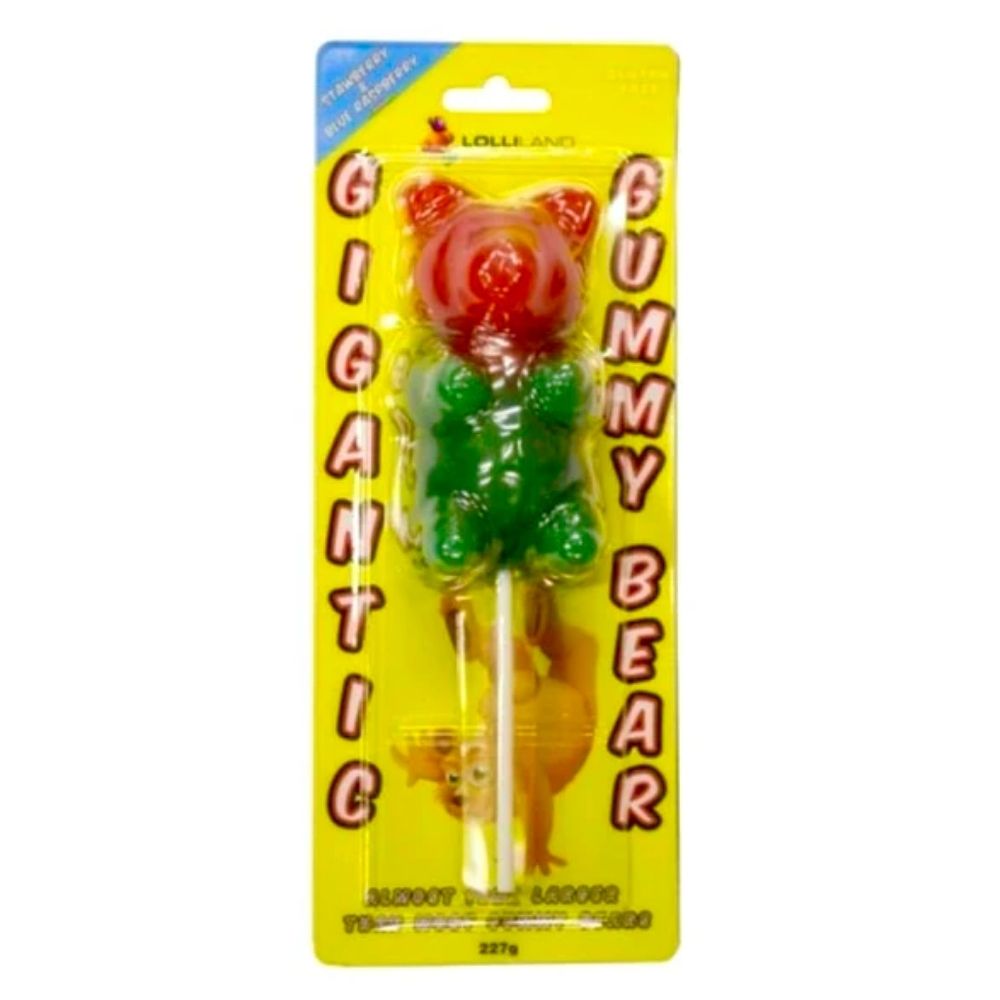 GIANT GUMMI BEAR ON A STICK 170G