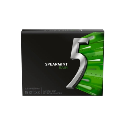 5 GUM RAIN SPEARMINT 15 STICKS