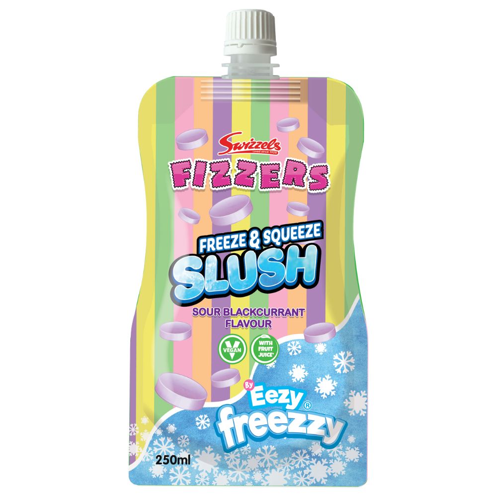 FREEZE & SQUEEZE SLUSH FIZZERS BLACKURRANT FLAVOUR 250ML