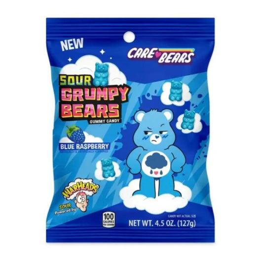 WARHEADS SOUR BLUE RASPBERRY GRUMPY BEARS 127G