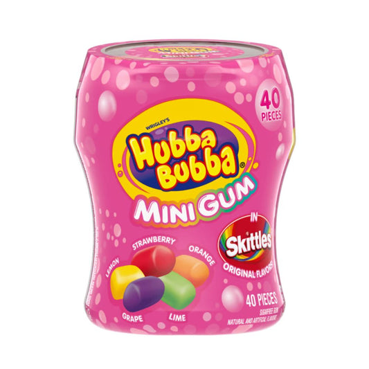 HUBBA BUBBA Mini Gum Skittles 40 PIECES