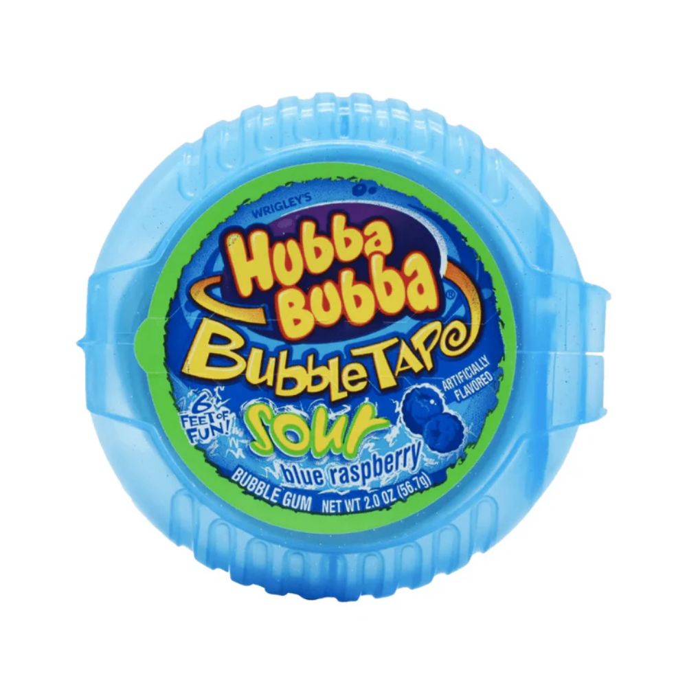 HUBBA BUBBA TAPE SOUR BLUE RASPBERRY 56.7G