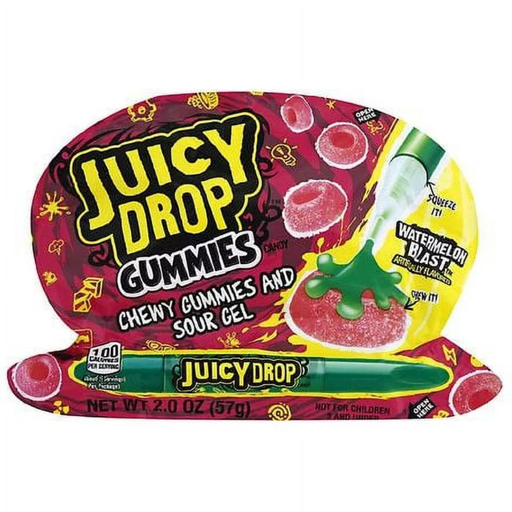 JUICY DROP GUMMIES WITH SOUR GEL 57G