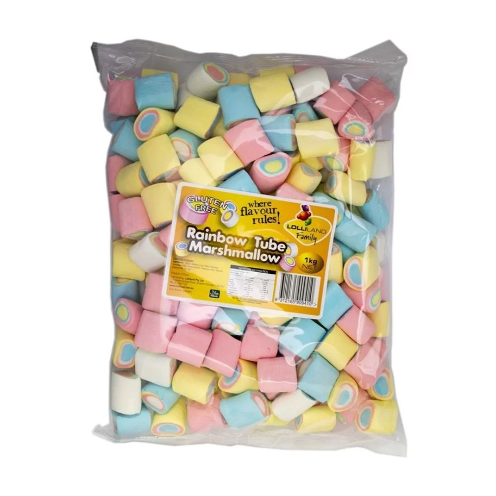 LOLLILAND RAINBOW MALLOW TUBE 1KG