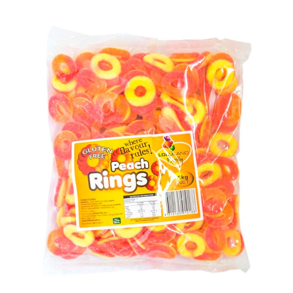 LOLLILAND RINGS PEACH X 1KG
