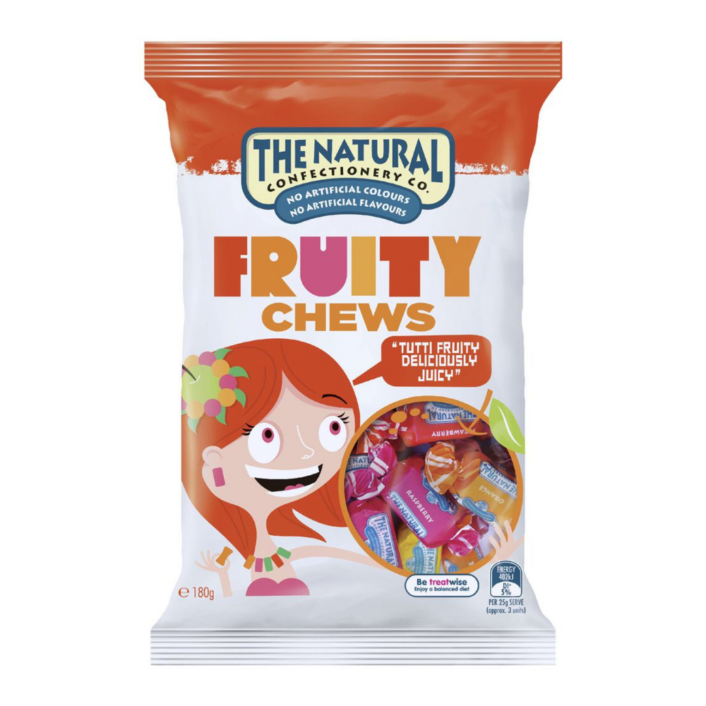 NATURAL FRUIT CHEWS 180G