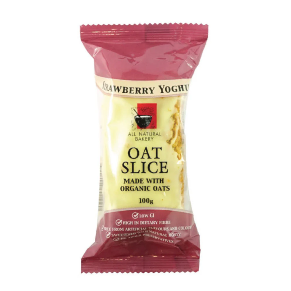 OAT SLICE STRAWBERRY YOGHURT 100G
