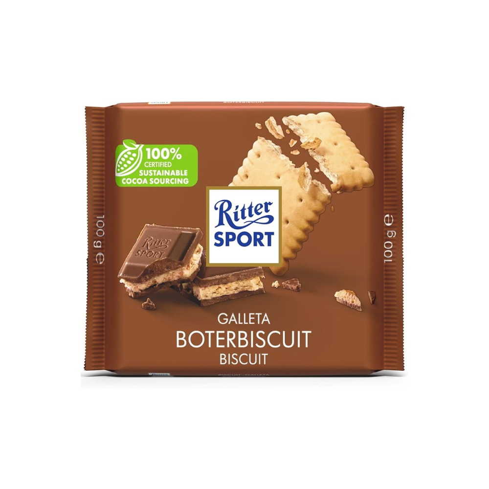 RITTER SPORT BUTTER BISCUIT 100G
