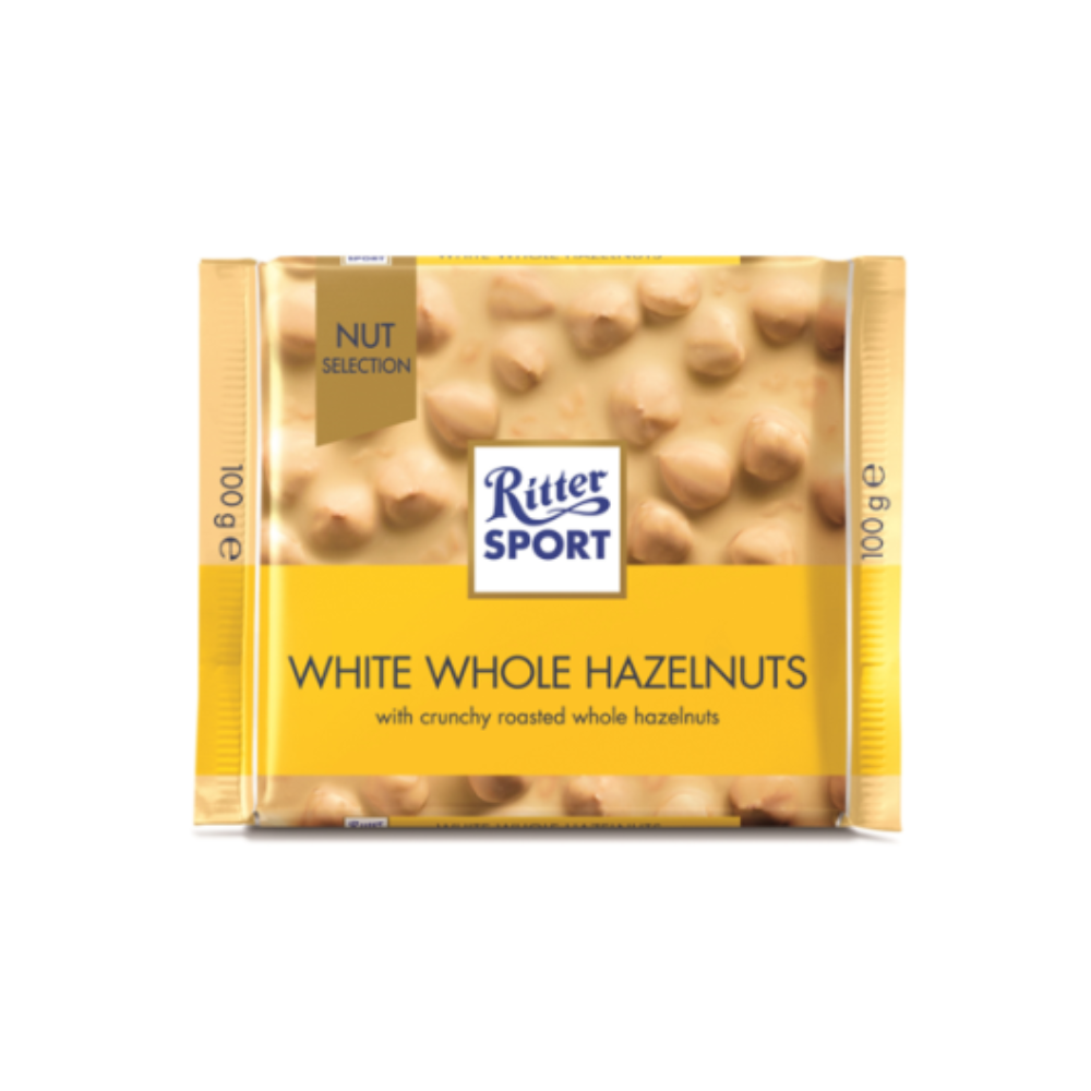RITTER SPORT WHITE HAZELNUT 100G