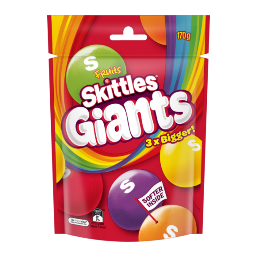 SKITTLES FRUIT GIANTS 170G