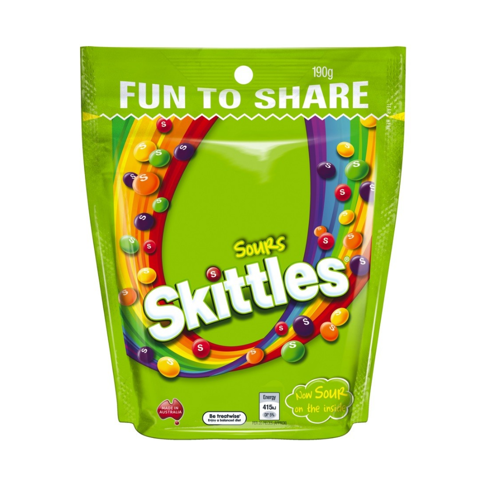 SKITTLES SOURS 190G