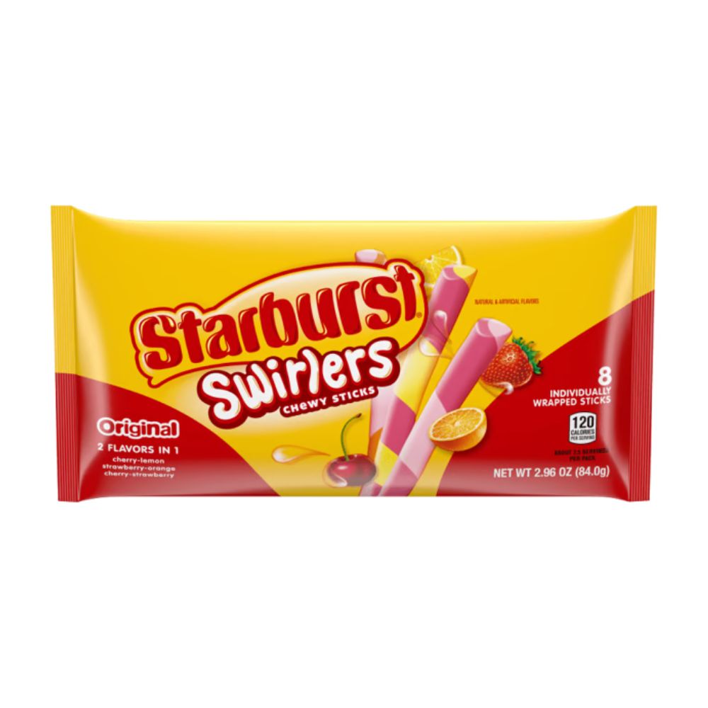 STARBURST Swirlers Chewy Sticks Candy 84G