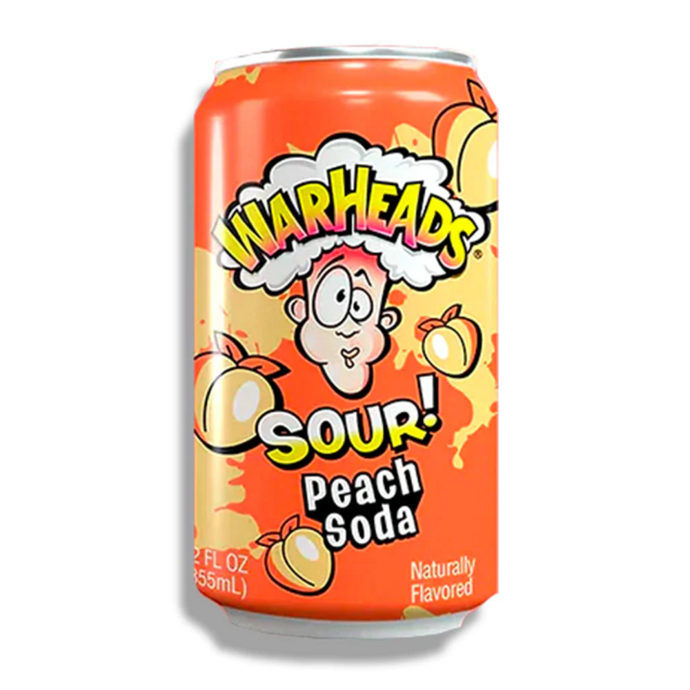 WARHEADS SODA PEACH 355ML
