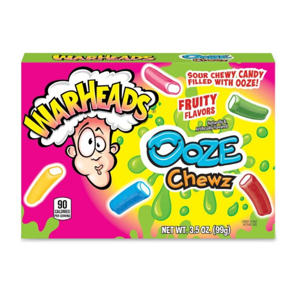 WARHEADS THEATER BOX OOZE CHEWZ 99G