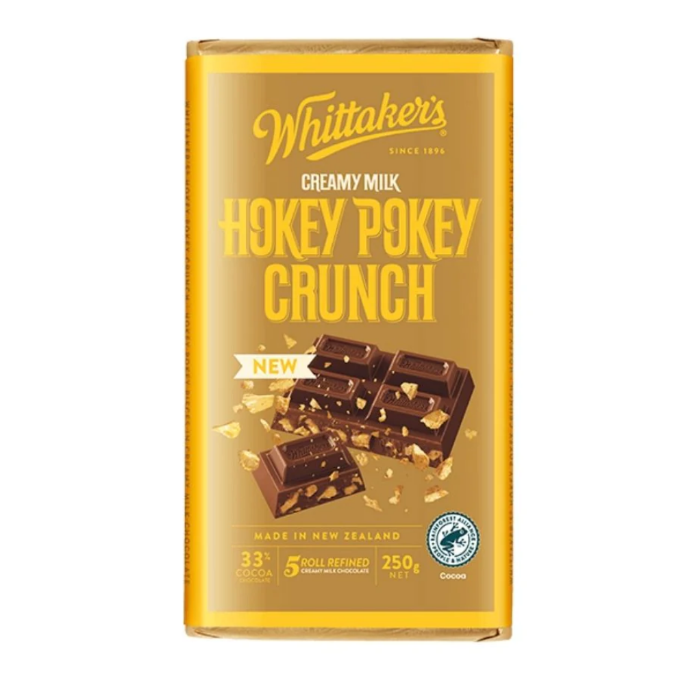 WHITTAKER'S BLOCK HOKEY POKEY CRUNCH 250G