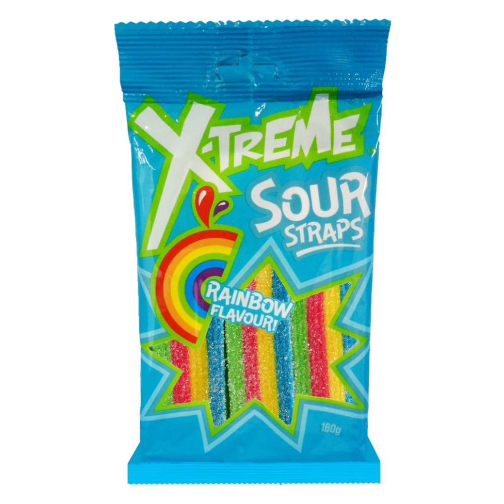 XTREME SOUR STRAPS RAINBOW 160G