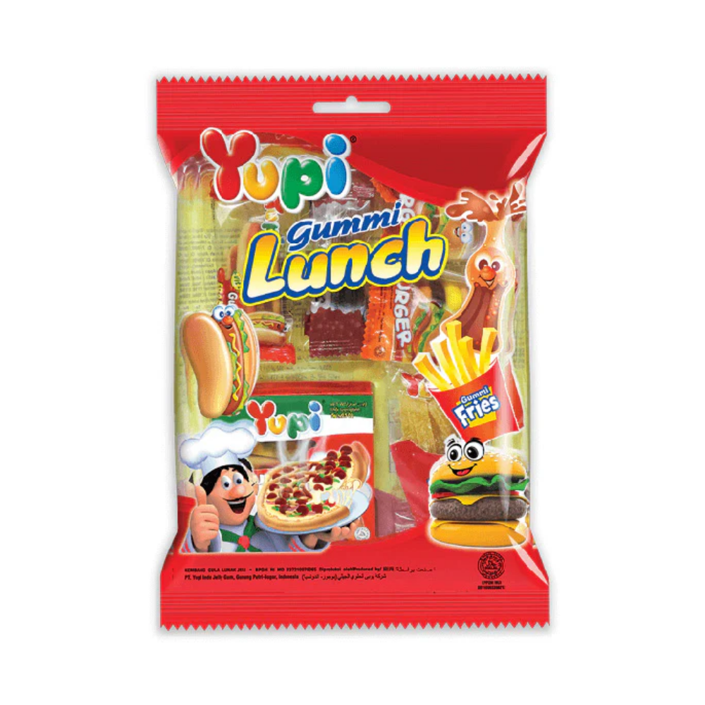 YUPI GUMMI LUNCH BAG 77G