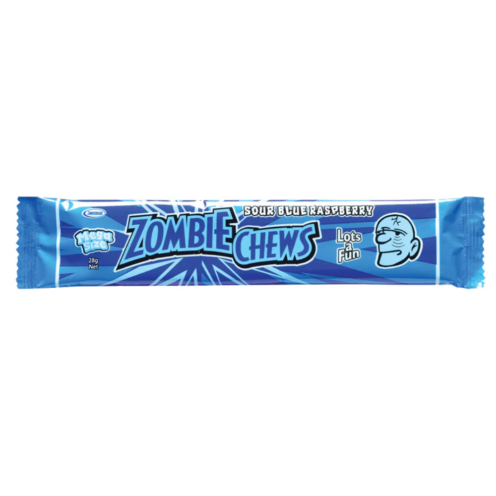 ZOMBIE CHEWS BLUE RASPBERRY 28G