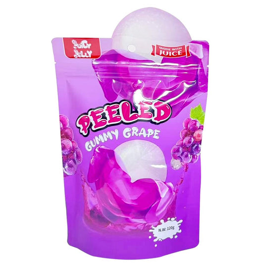 PEELED GUMMY GRAPE 120G