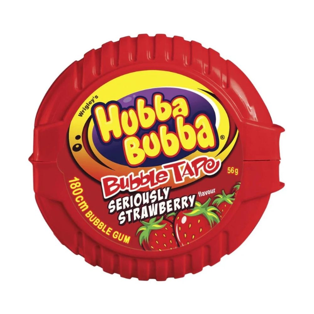 HUBBA BUBBA TAPE STRAWBERRY 56G