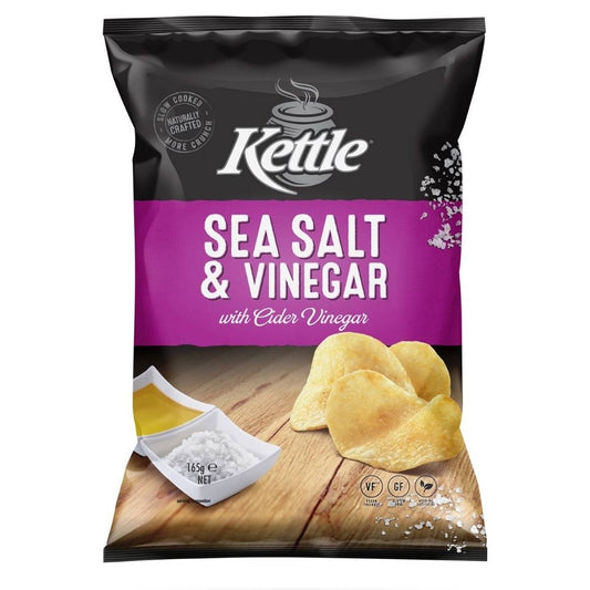KETTLE SEA SALT & VINEGAR 165G