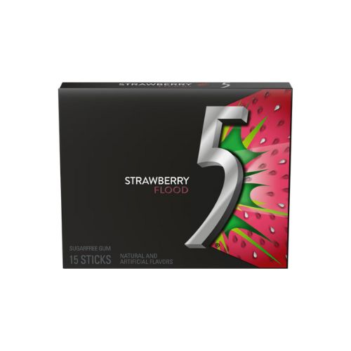 5 GUM FLOOD STRAWBERRY 15 STICKS