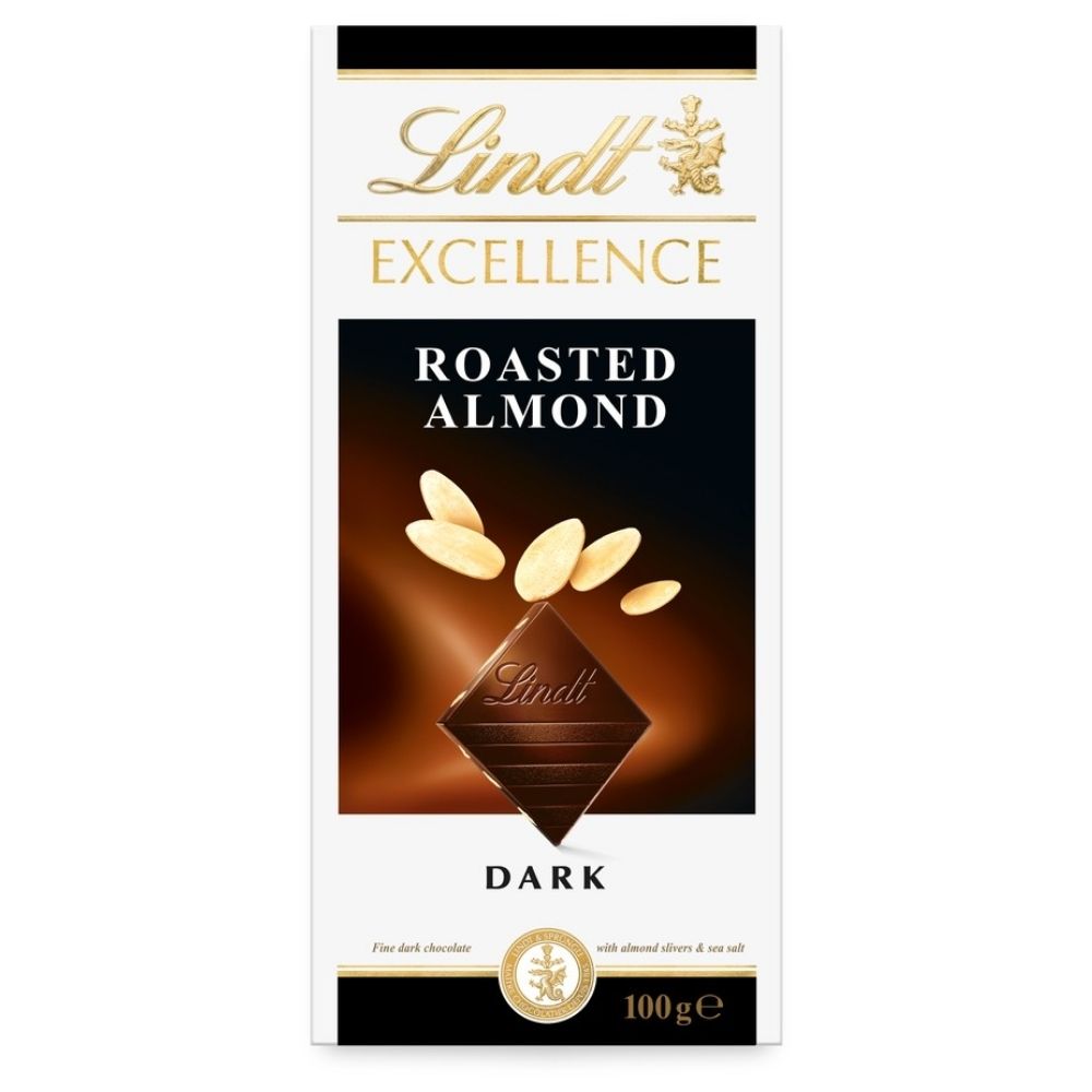 LINDT EXCELLENCE DARK ALMONDS 100G