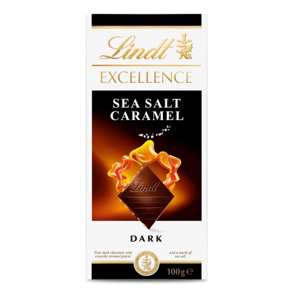 LINDT EXCELLENCE DARK CARAMEL 100G