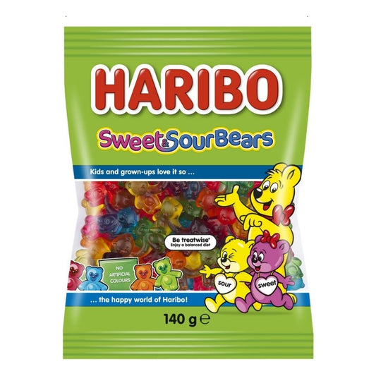 HARIBO SWEET & SOUR BEARS 140G