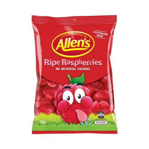 ALLEN'S RIPE RASPBERRIES 190G