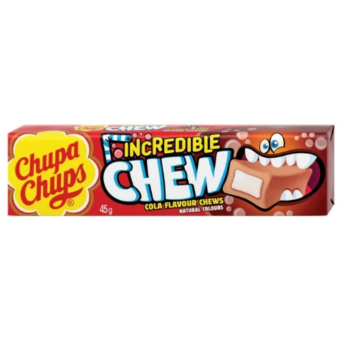 CHUPA CHUPS INCREDIBLE CHEW COLA 45G