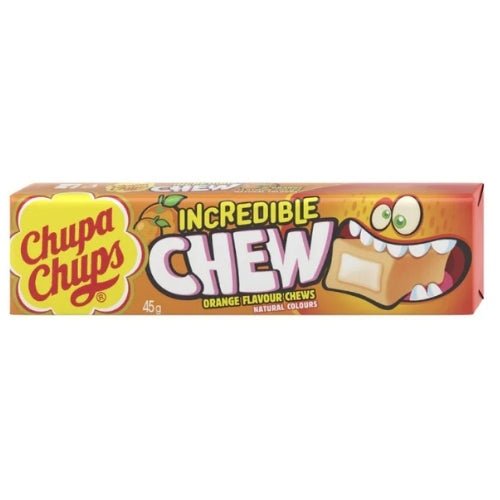 CHUPA CHUPS INCREDIBLE CHEW ORANGE 45G
