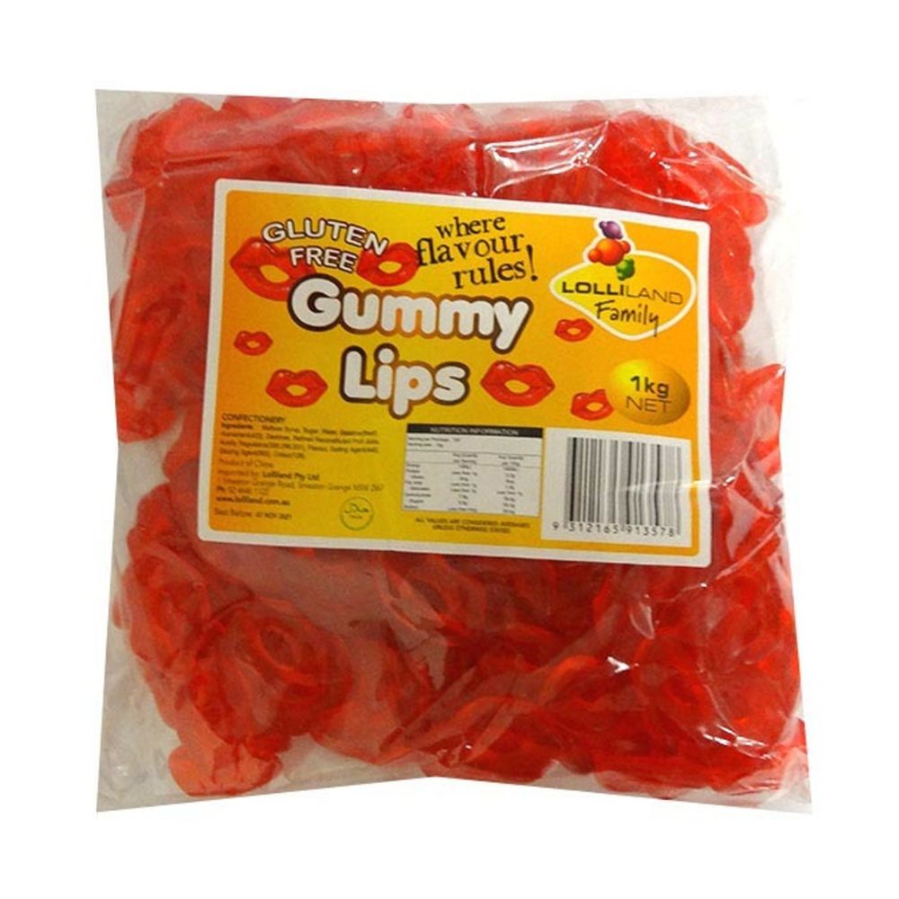 LOLLILAND GUMMY LIPS X 1KG