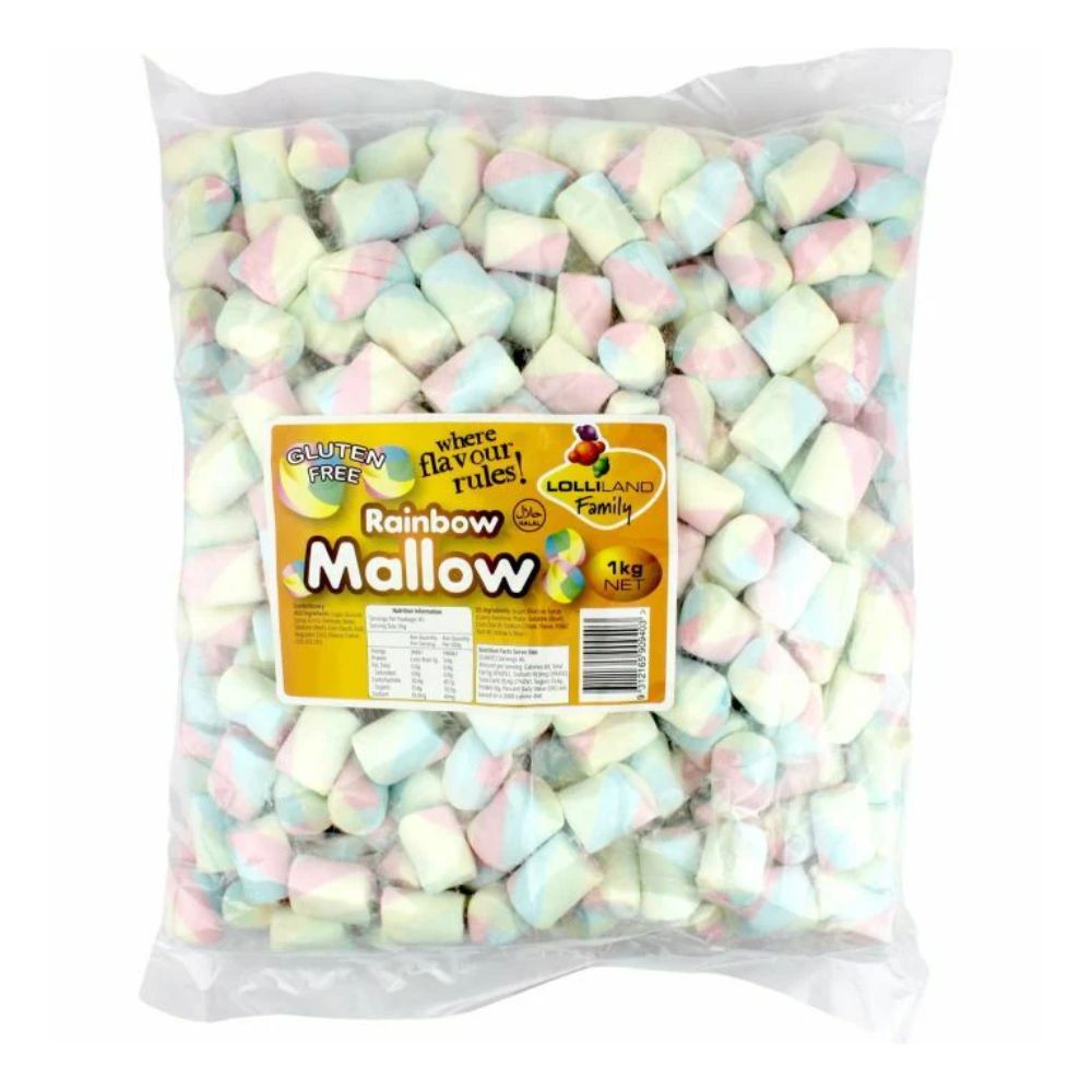 LOLLILAND RAINBOW MARSHMALLOW TWIST 1KG