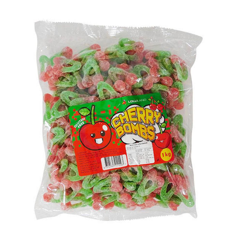 LOLLILAND SOUR CHERRY BOMBS X 1KG