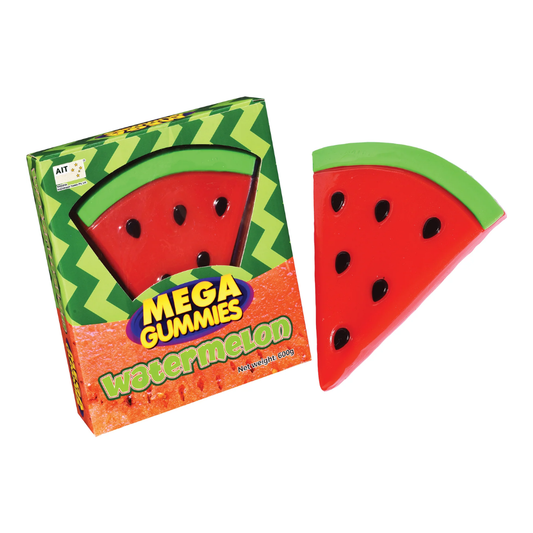 MEGA WATERMELON SLICE GUMMY 600G