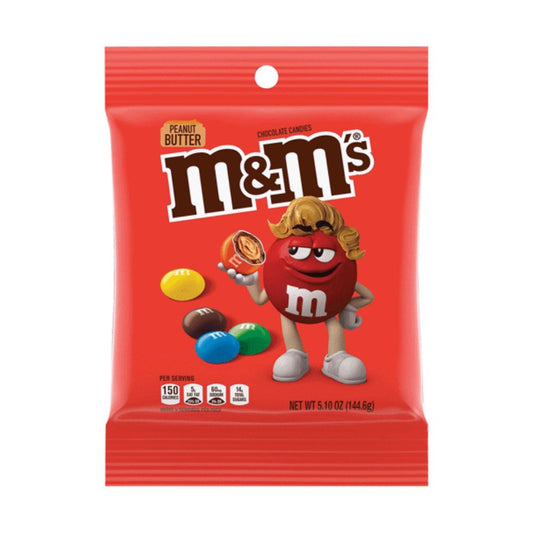 M&MS PEANUT BUTTER PEG BAG 144.6G