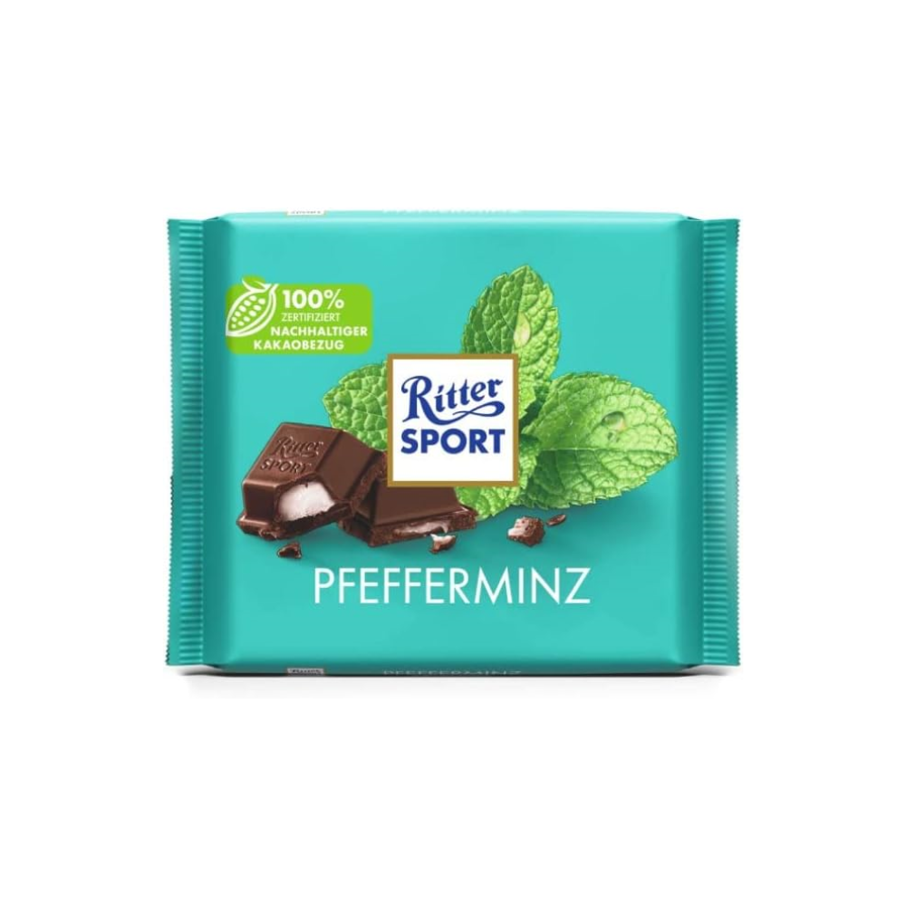 RITTER SPORT PEPPERMINT 100G