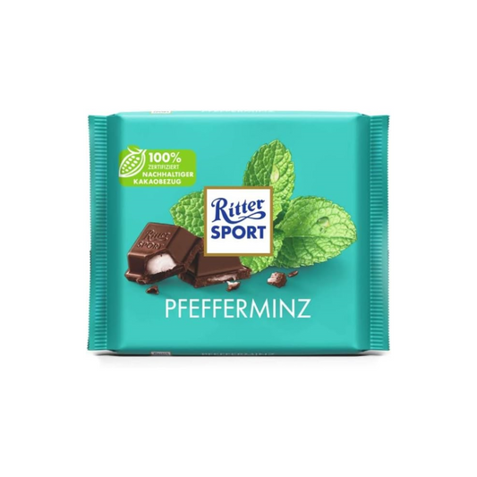 RITTER SPORT PEPPERMINT 100G