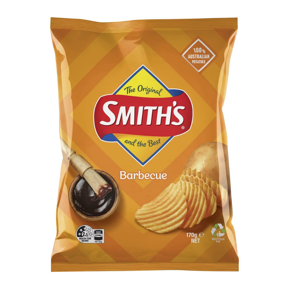 SMITHS CRINKLE BARBECUE 170G