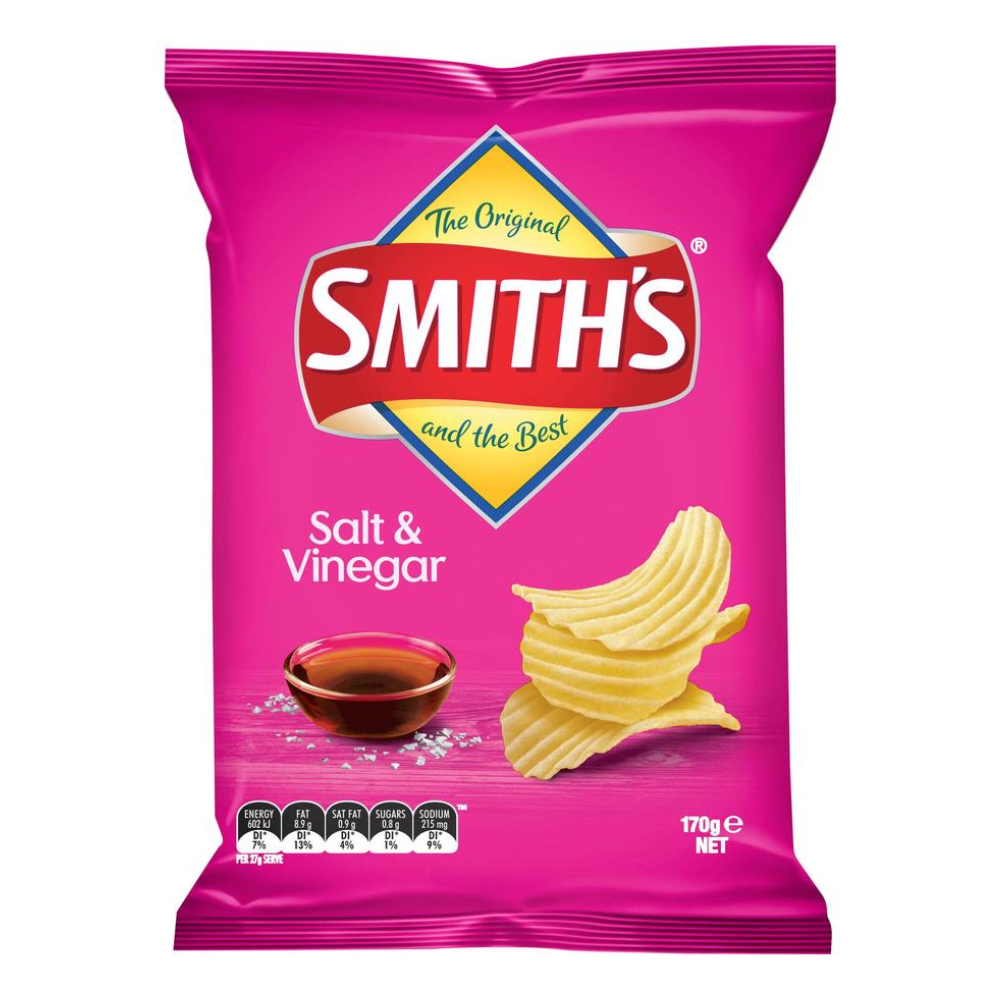 SMITHS CRINKLE SALT & VINEGAR 170G