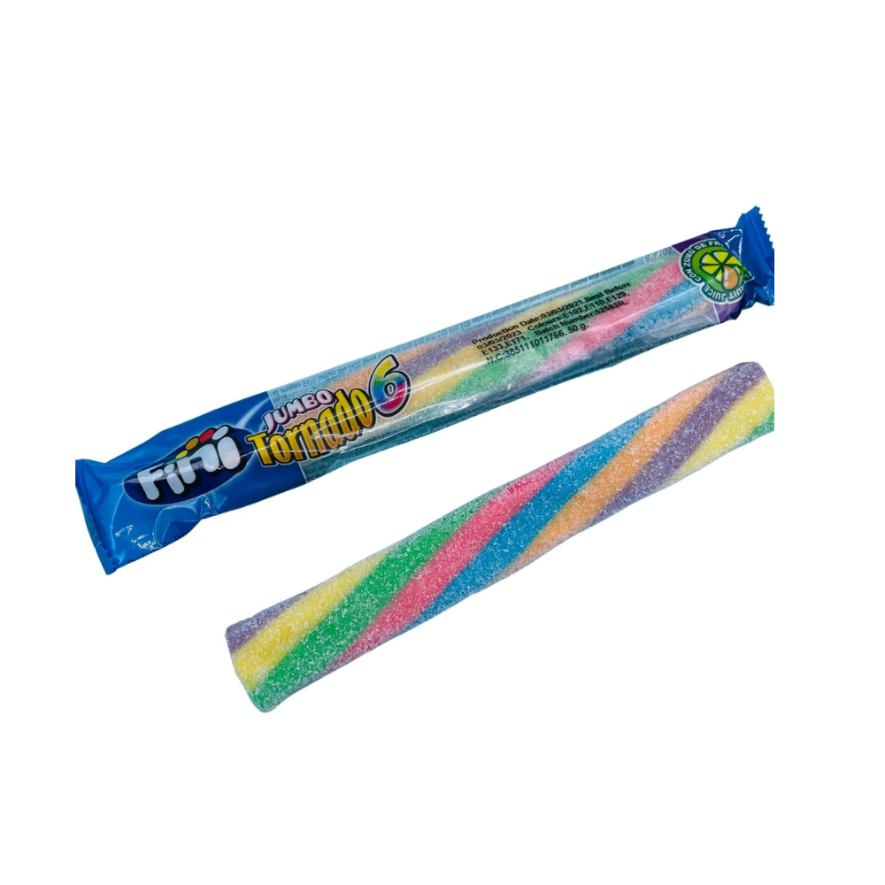 SOUR JUMBO TORNADO BARS 50G