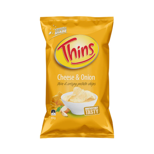 THINS CHEESE & ONION 45G
