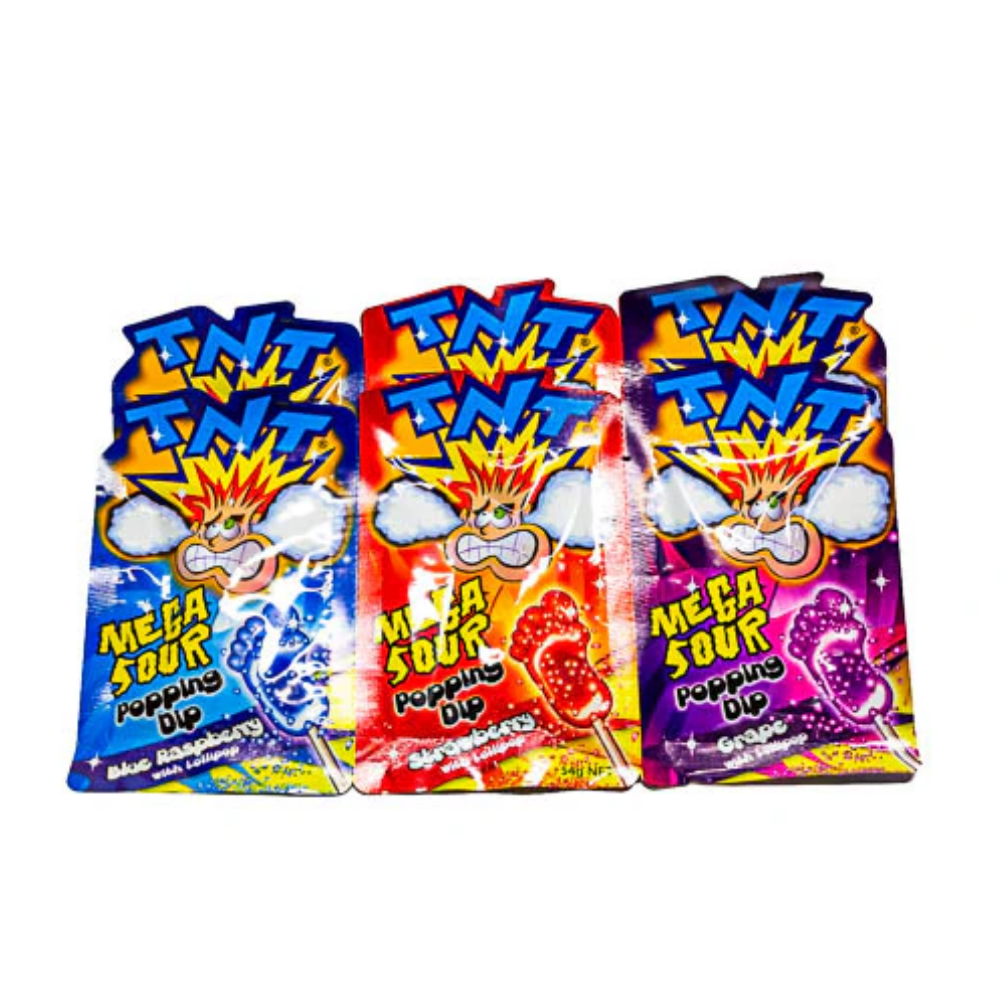TNT MEGA POPPING CANDY DIP 54G