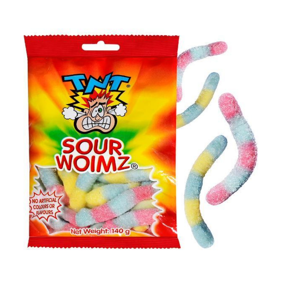 TNT SOUR WOIMZ BAG 140G