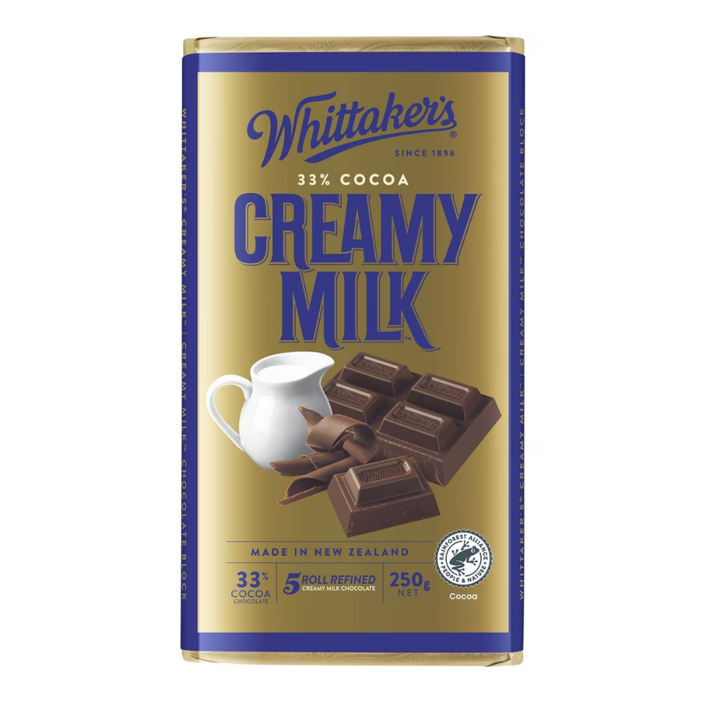 WHITTAKER'S BLOCK CREAMY MILK 250G