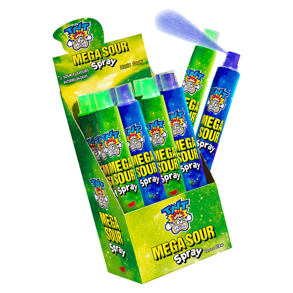 TNT MEGA SOUR SLIME W'MELON GRAPE 120ML